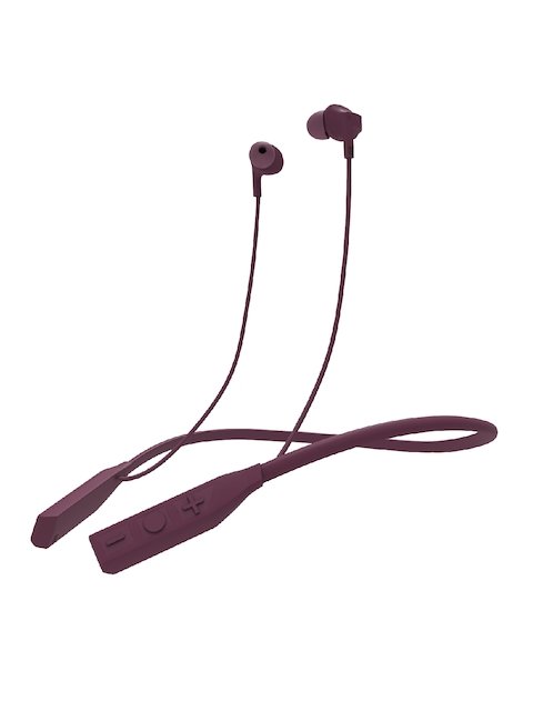 WINGS Glide M Burgundy Neckband Bluetooth Wireless Earphones with